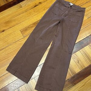 LC Lauren Conrad Flare Wide Leg Jeans Brown